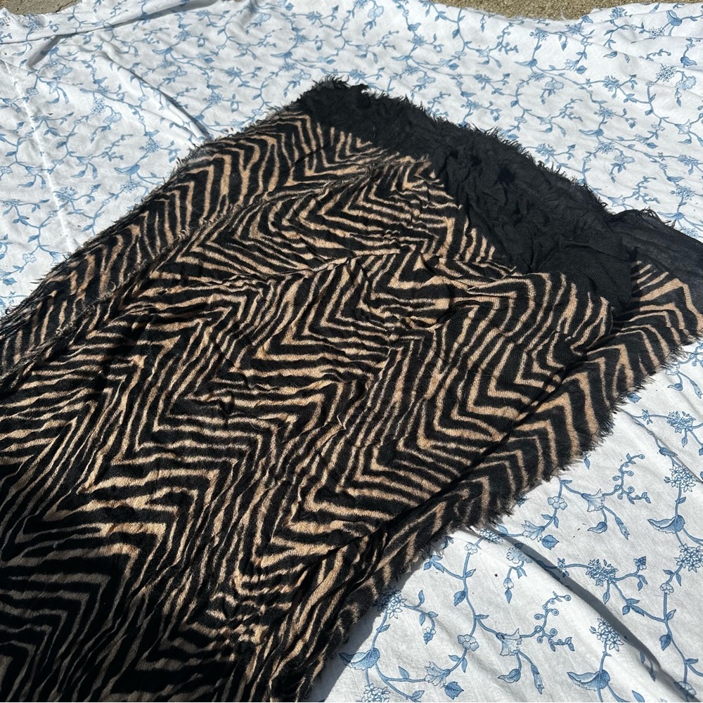 Vera Bradley Zebra Print Wool Scarf
